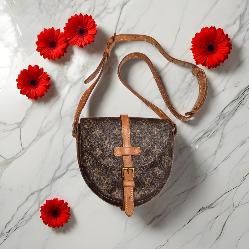 ​👑 LOUIS VUITTON EUC Chantilly PM Crossbody Bag Monogram VINTAGE - Picture 6 of 17